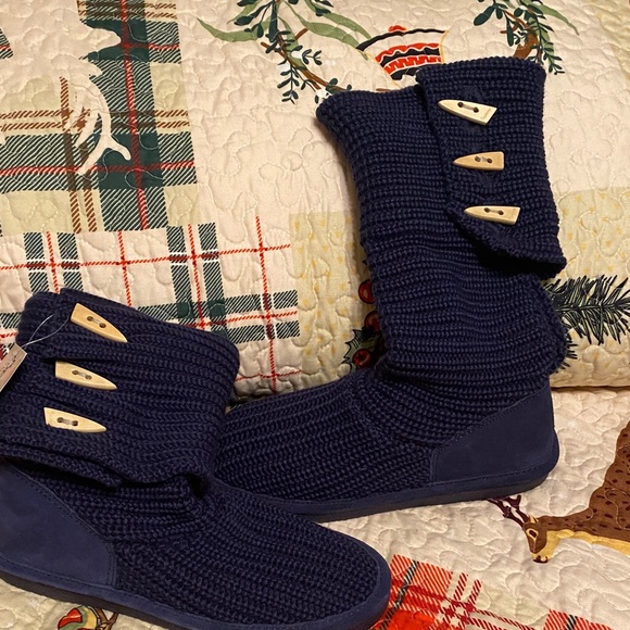 BearPaw Indigo Knit Boots NWT SZ10 - Picture 9 of 9